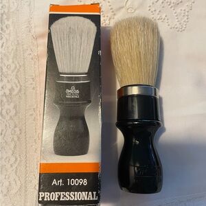 Omega 10098 Professional Boar Hair Bristle Black Shaving Brush